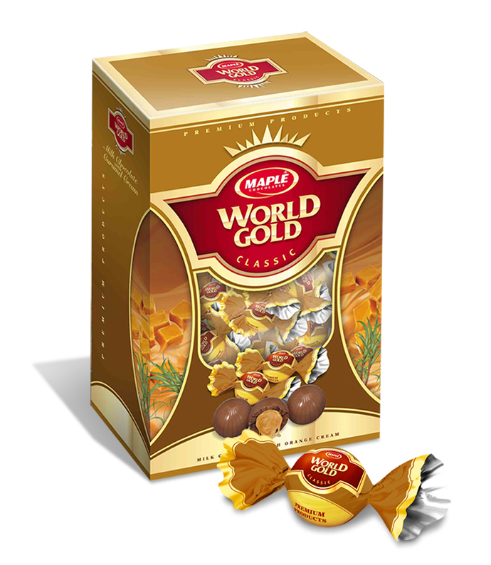 WORLD GOLD KARAMEL  KREMALI SÜTLÜ ÇİKOLATA