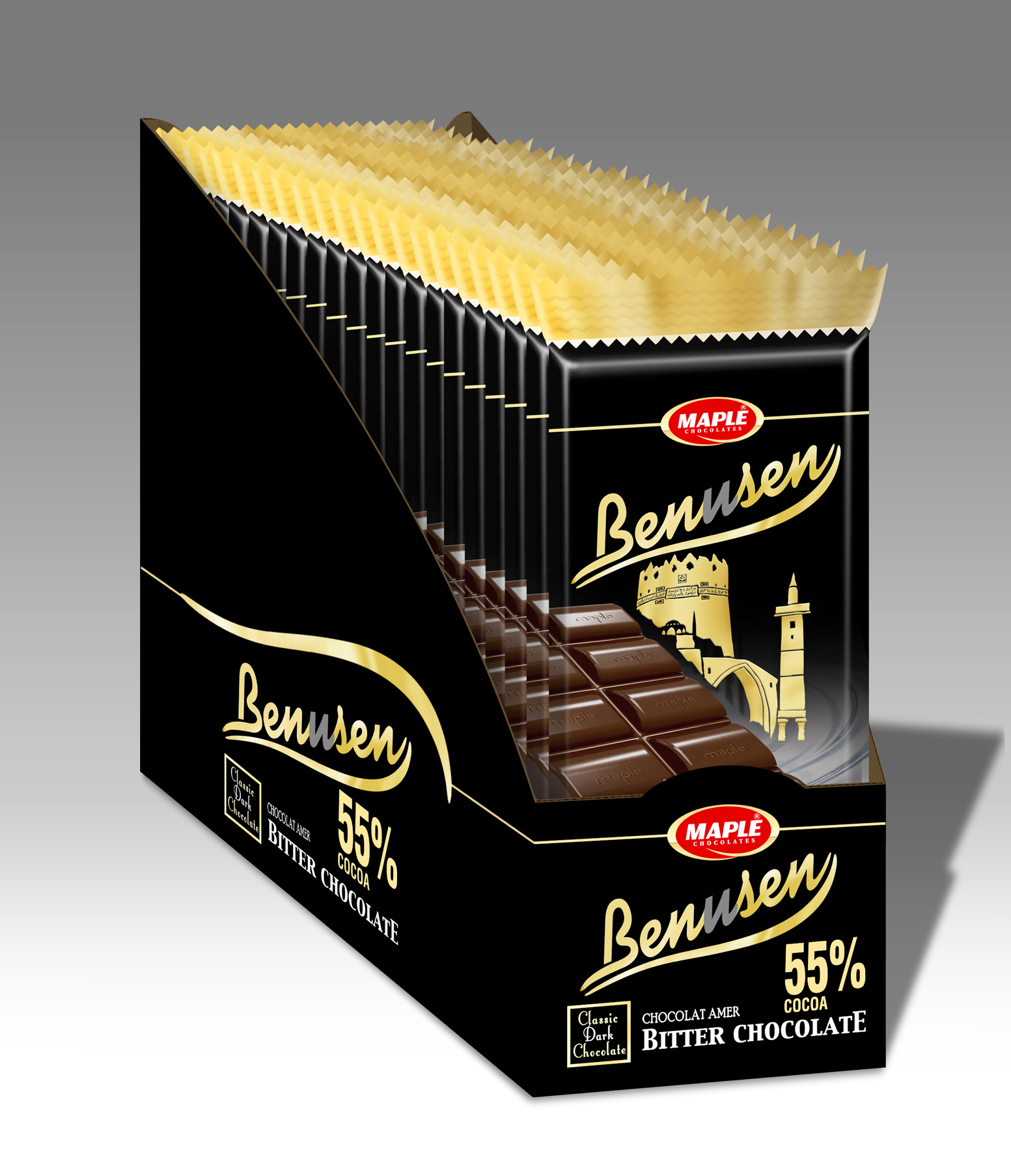 BENUSEN  DARK BİTTER CİKOLATA  60 GR              