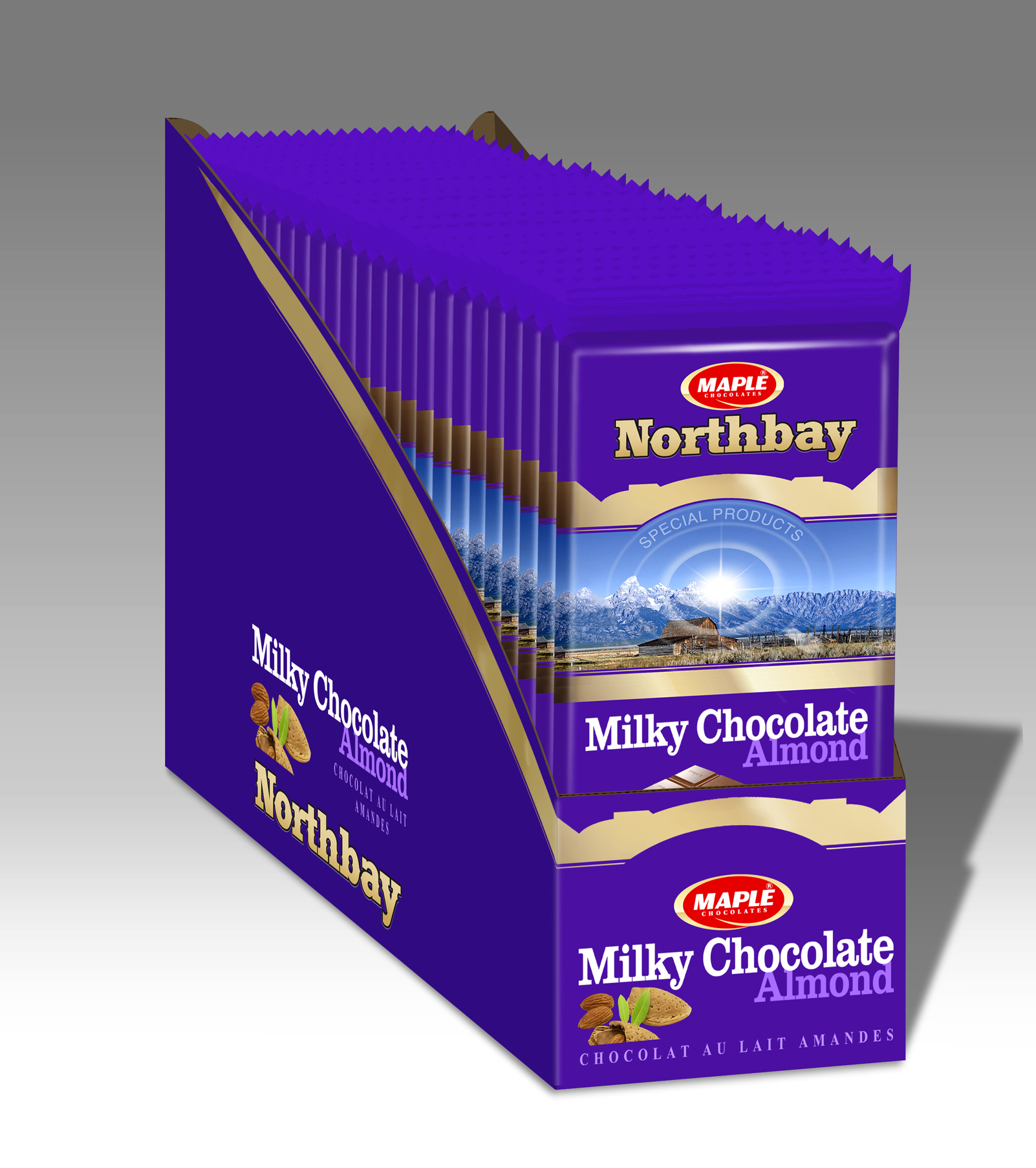 NORTHBAY  SÜTLÜ BADEM CİKOLATA 100 GR